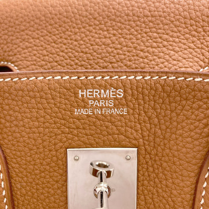 HERMES Birkin 35 Gold SilverHardware Handbag Taurillon Clemence Ladies [Used]