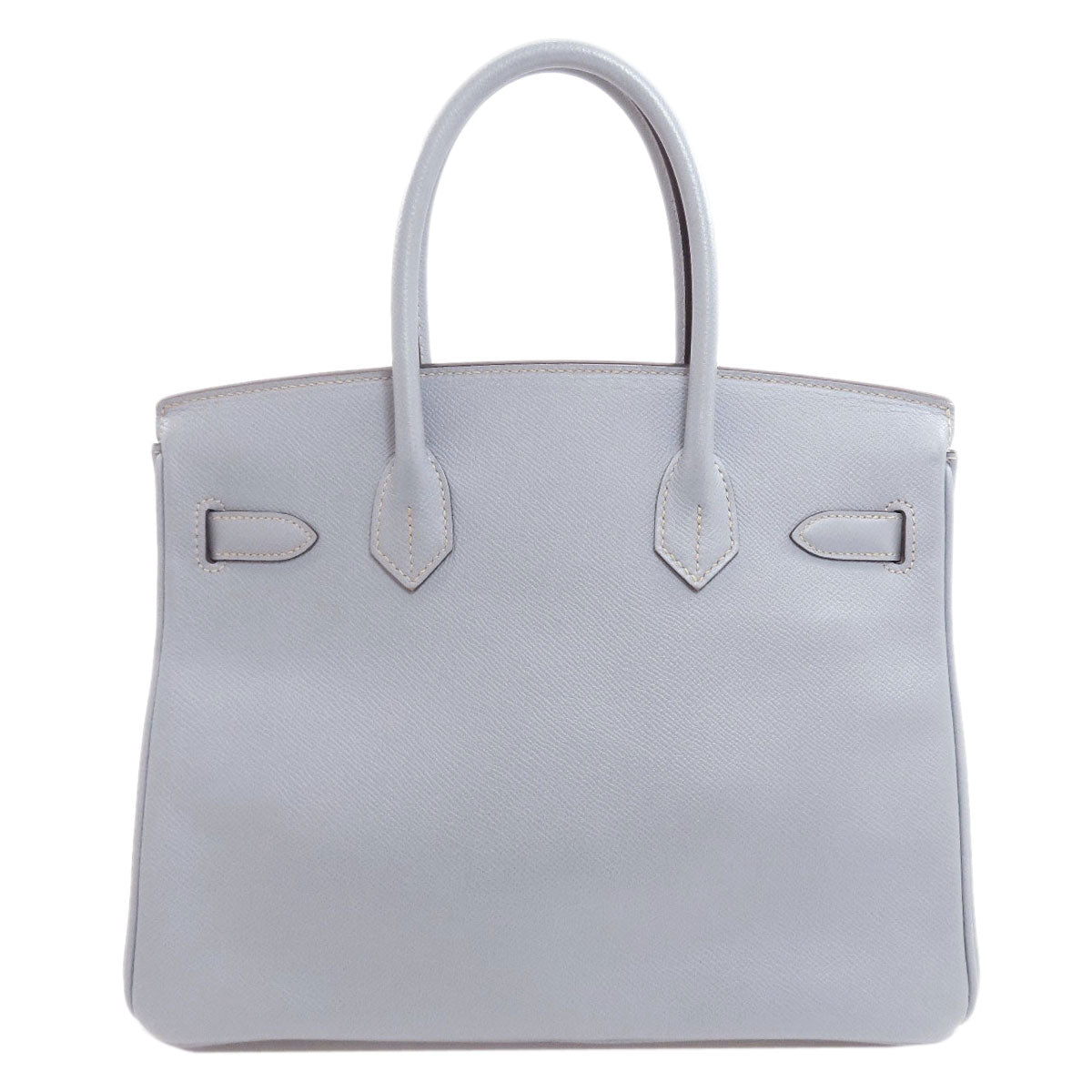 HERMES Birkin 30 Blue Lin SilverHardware Handbag Epsom Ladies [Used]