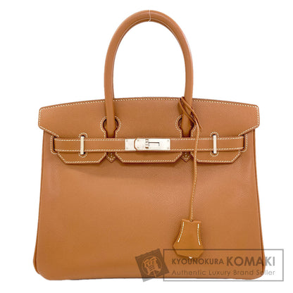 HERMES Birkin 30 Gold Silver Hardware Handbag Epsom Ladies [Used]
