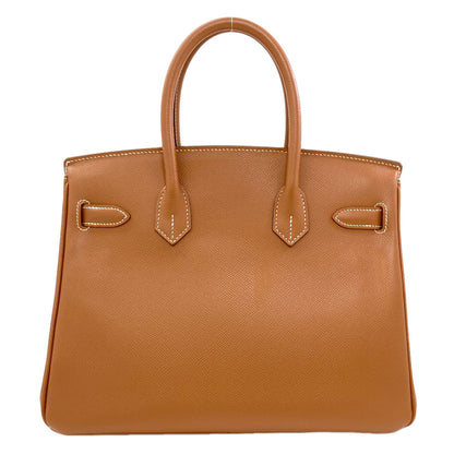 HERMES Birkin 30 Gold Silver Hardware Handbag Epsom Ladies [Used]