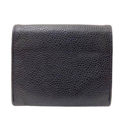 CHANEL COCO Mark Stitch GoldHardware coin purse Grained Calfskin Skin Ladies [Used]
