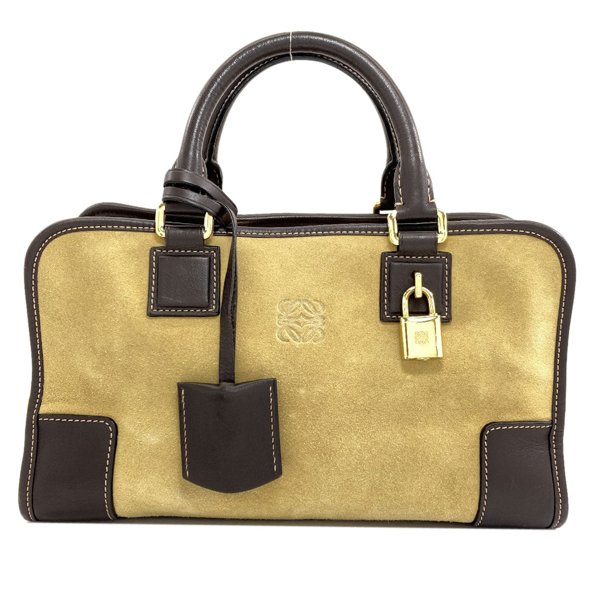 LOEWE Amazona Handbag Suede CalfLadies [Used]