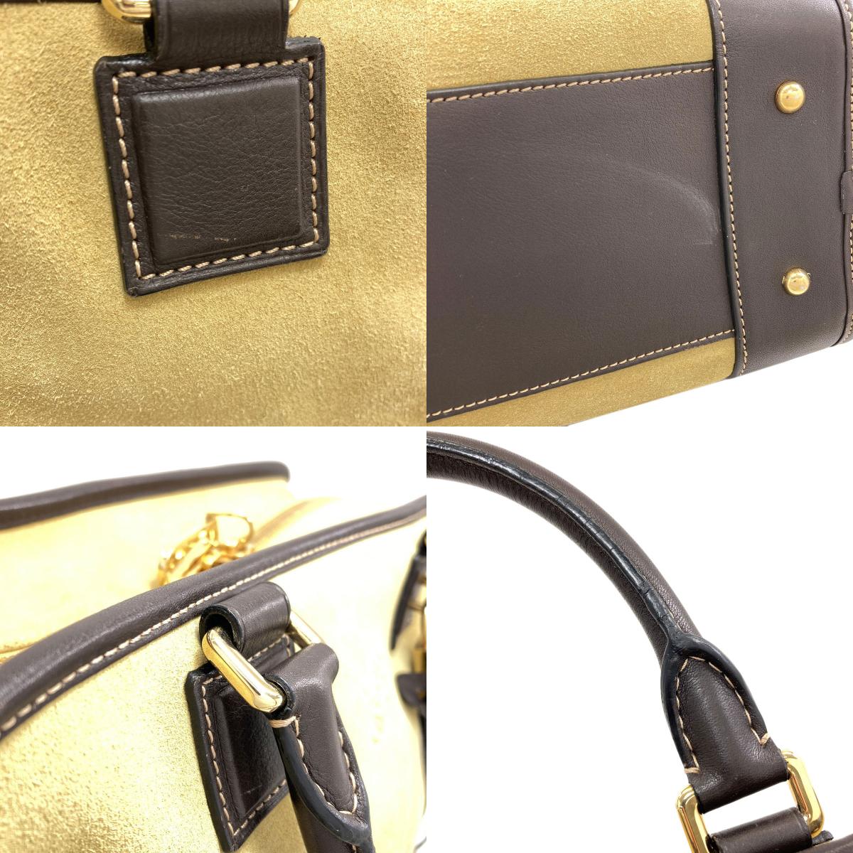 LOEWE Amazona Handbag Suede CalfLadies [Used]