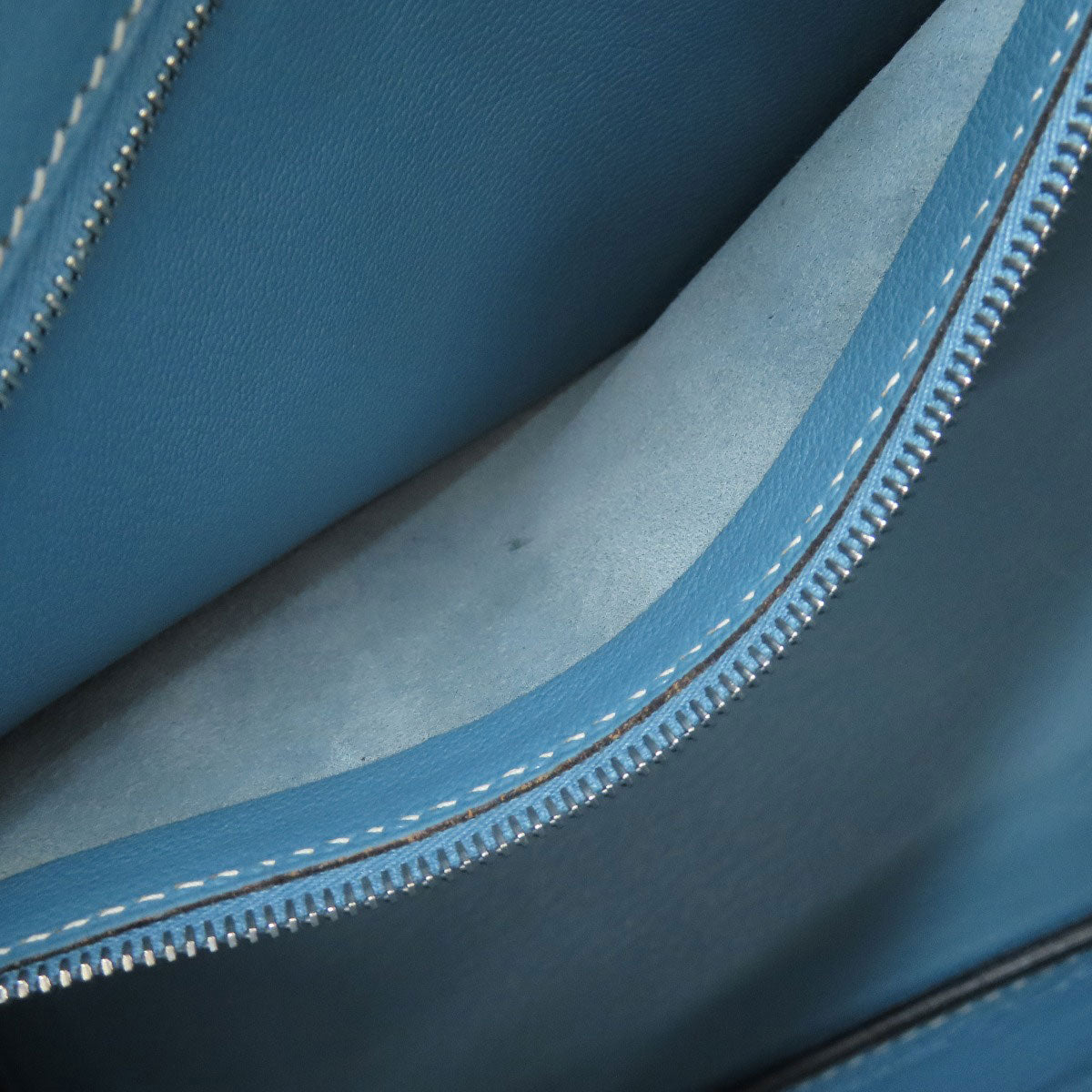HERMES Birkin 30 Blue Gene SilverHardware Handbag Epsom Ladies [Used]