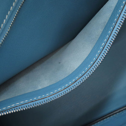 HERMES Birkin 30 Blue Gene SilverHardware Handbag Epsom Ladies [Used]