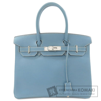HERMES Birkin 30 Blue Gene SilverHardware Handbag Epsom Ladies [Used]