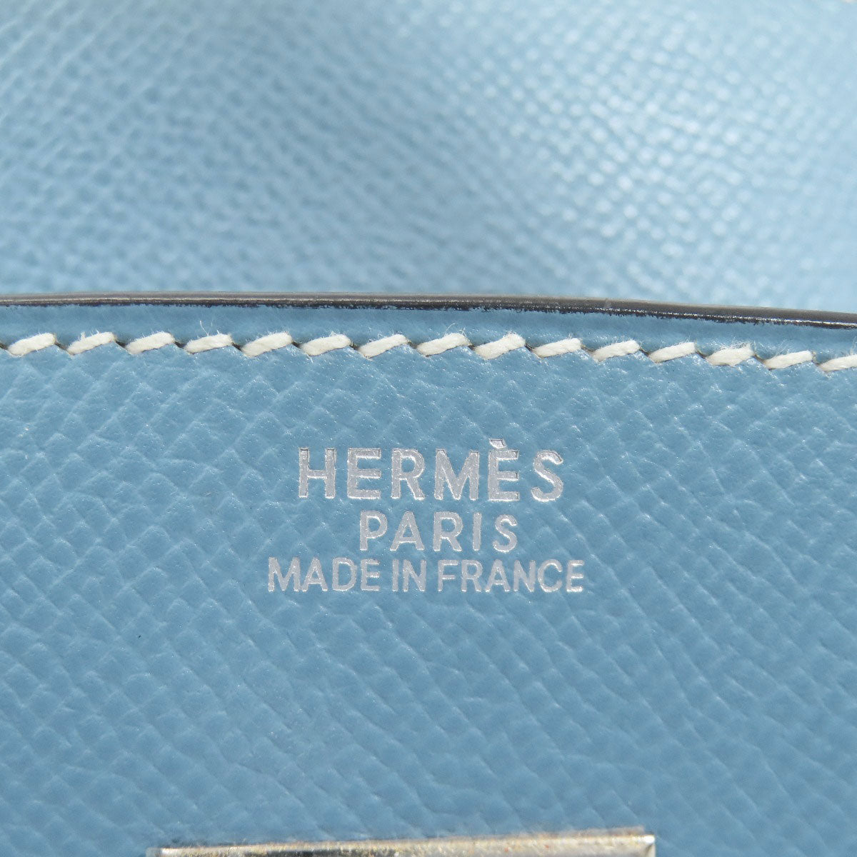 HERMES Birkin 30 Blue Gene SilverHardware Handbag Epsom Ladies [Used]
