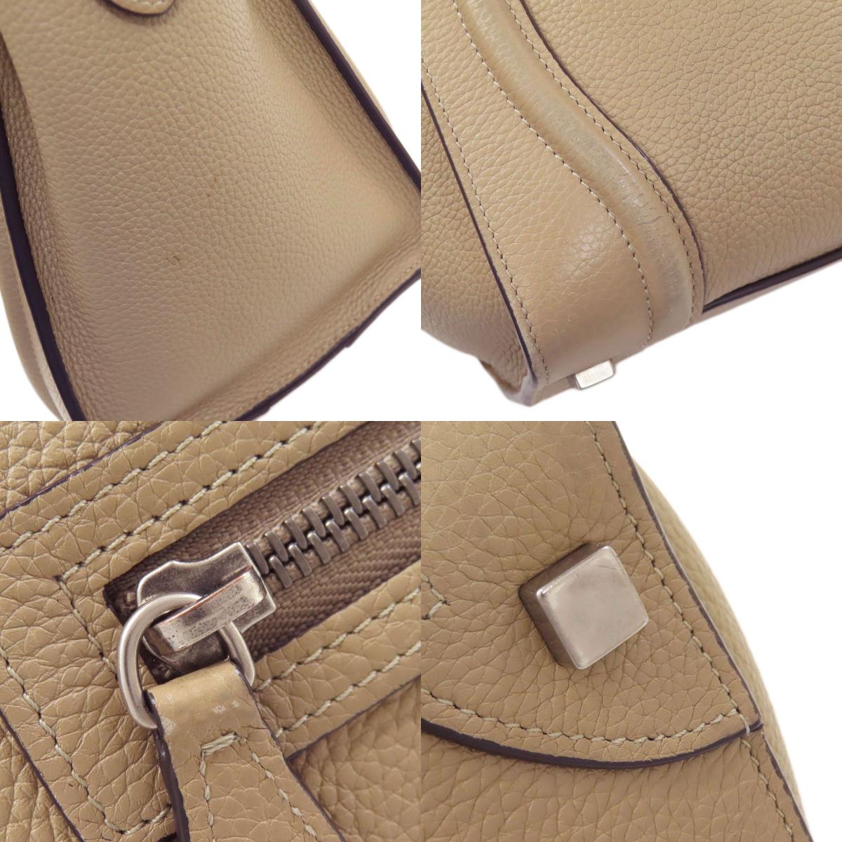 CELINE Luggage micro Handbag Calf Ladies [Used]