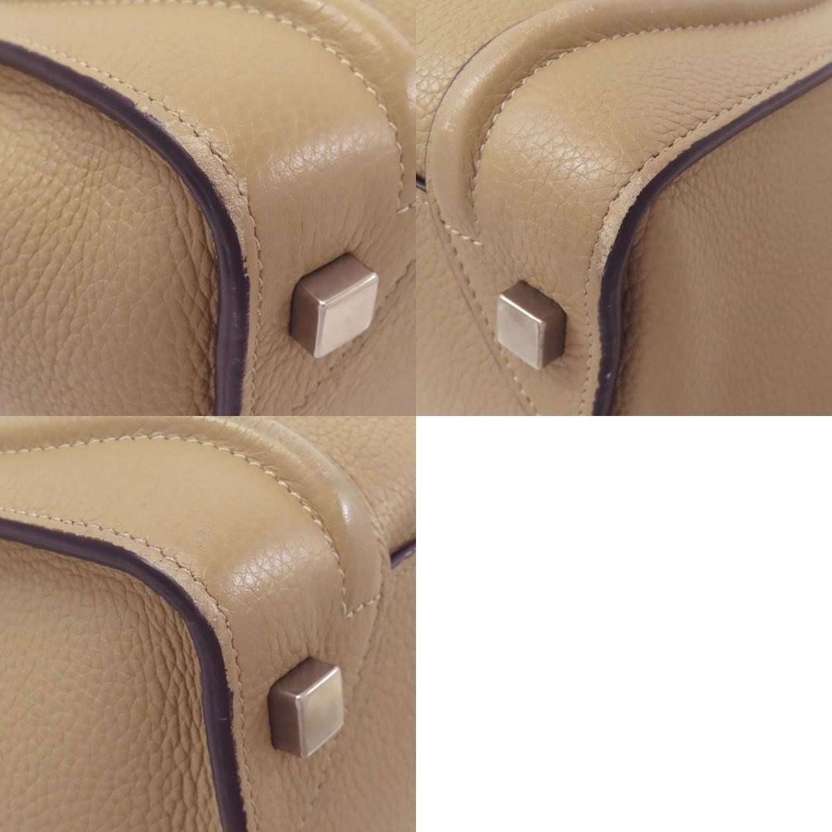 CELINE Luggage micro Handbag Calf Ladies [Used]