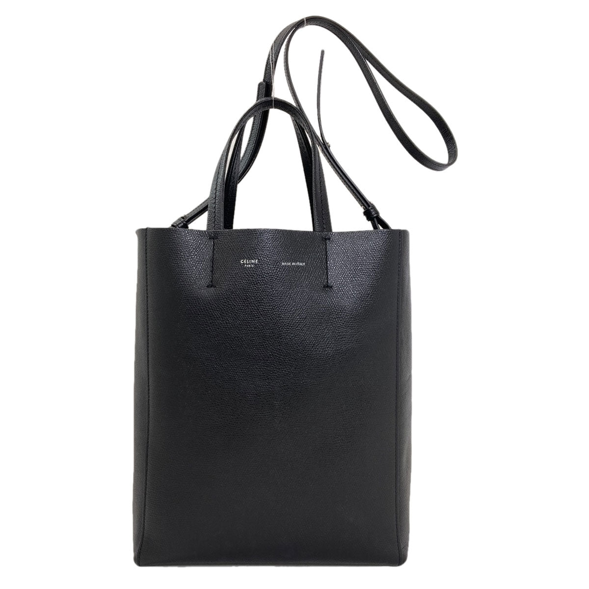 CELINE Vertical Cabas 2WAY Handbag Leather Ladies [Used]