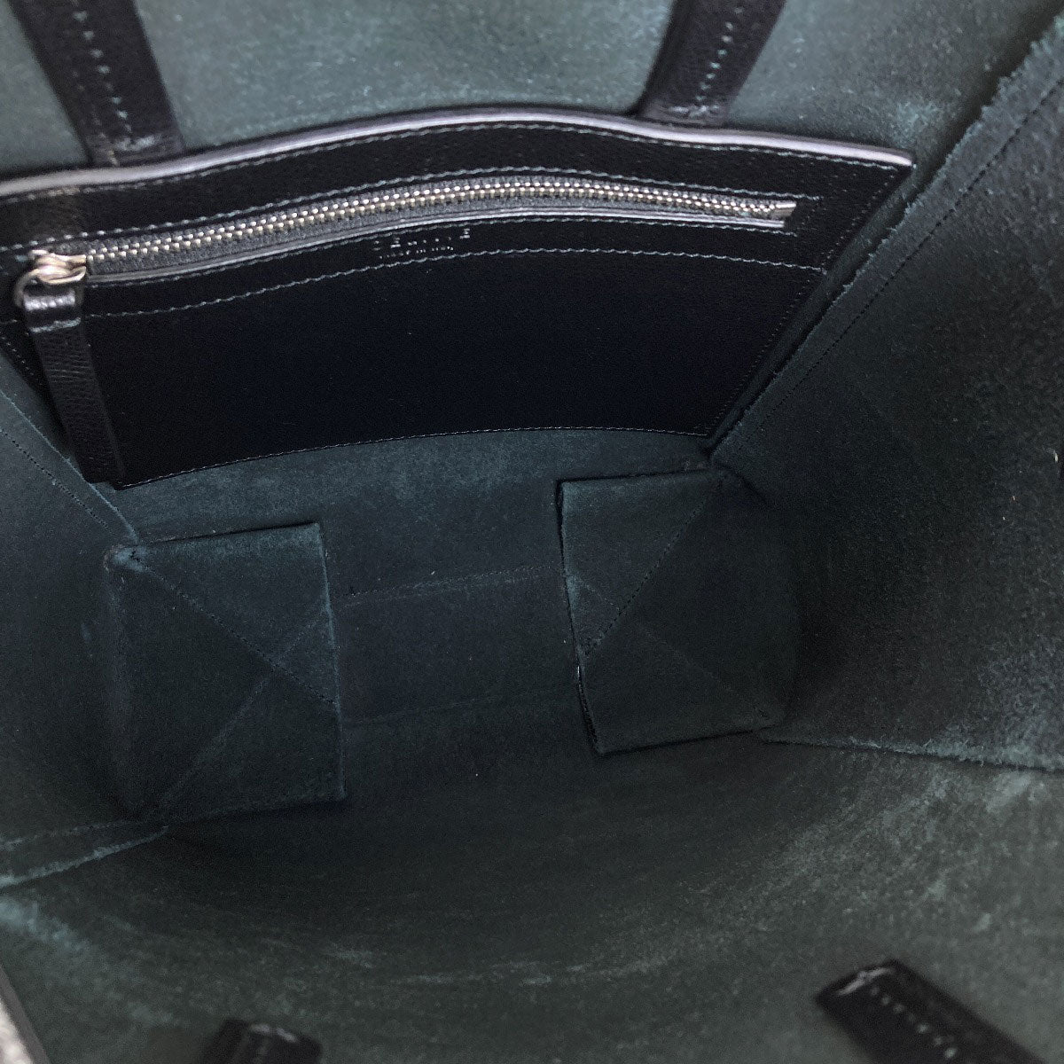 CELINE Vertical Cabas 2WAY Handbag Leather Ladies [Used]
