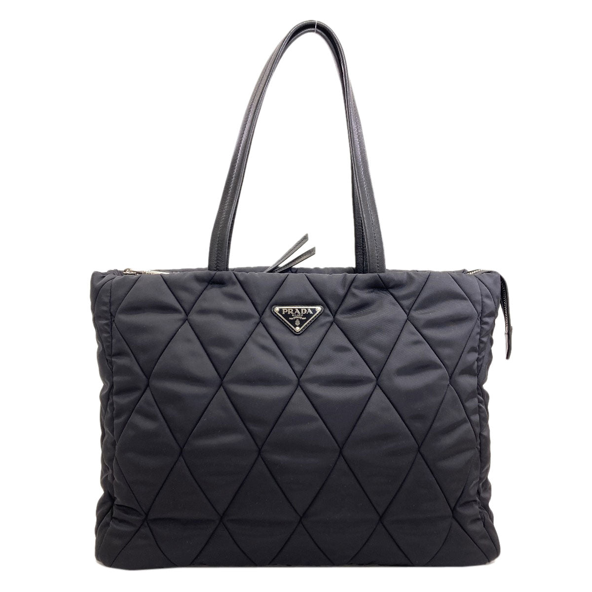 PRADA 1BG169 Quilting logo Hardware Tote Bag Nylon Ladies [Used]