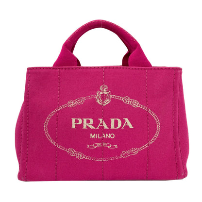 PRADA Canapa Handbag Canvas Ladies [Used]