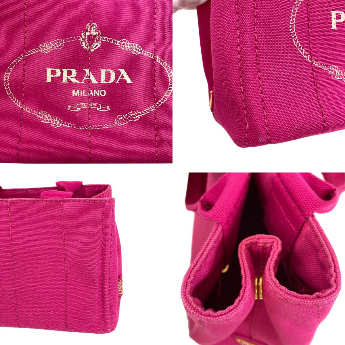 PRADA Canapa Handbag Canvas Ladies [Used]