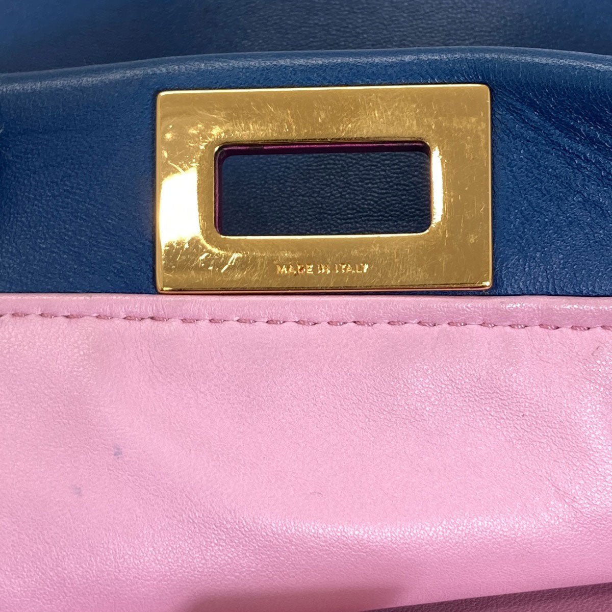 FENDI Peekaboo Mini 2WAY Handbag Calf Ladies [Used]