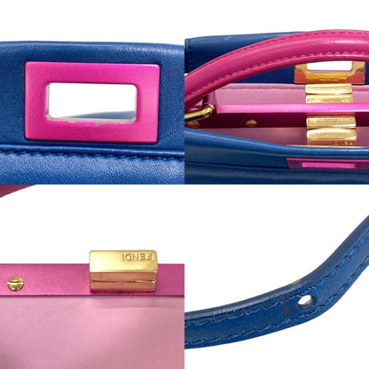 FENDI Peekaboo Mini 2WAY Handbag Calf Ladies [Used]
