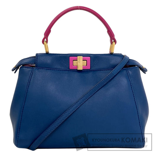 FENDI Peekaboo Mini 2WAY Handbag Calf Ladies [Used]