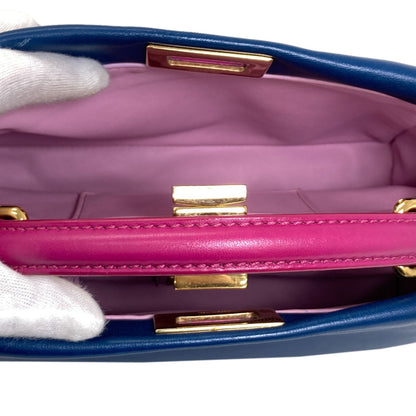 FENDI Peekaboo Mini 2WAY Handbag Calf Ladies [Used]