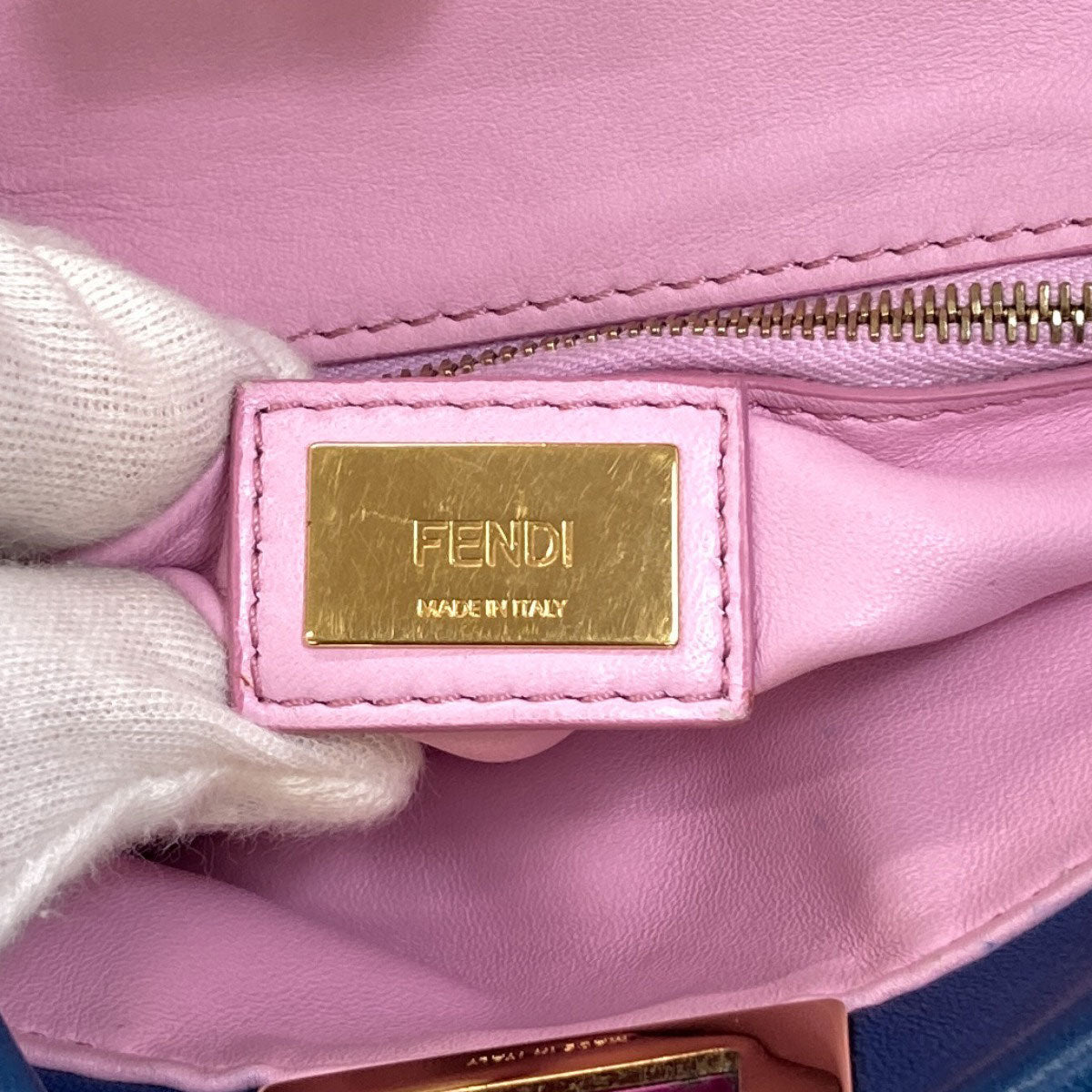 FENDI Peekaboo Mini 2WAY Handbag Calf Ladies [Used]