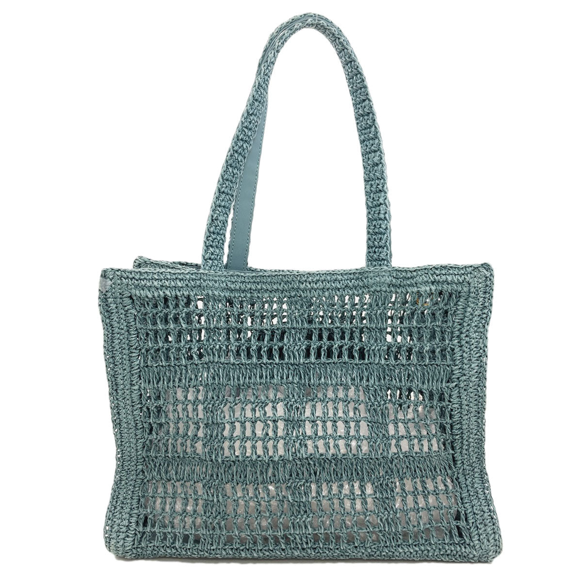 Tory Burch Ella Crochet Small Tote Bag Paper Raffia Ladies [Used]