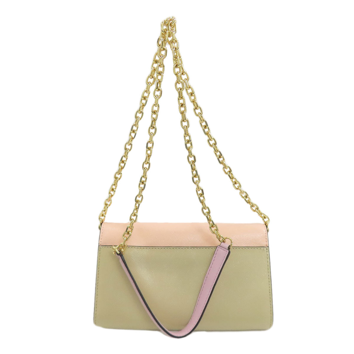 MARC JACOBS Chain Shoulder Wallet Double J Long wallet (with coin pocket) Leather Ladies [Used]