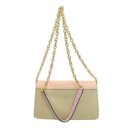 MARC JACOBS Chain Shoulder Wallet Double J Long wallet (with coin pocket) Leather Ladies [Used]
