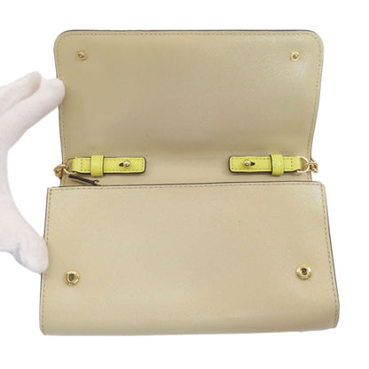 MARC JACOBS Chain Shoulder Wallet Double J Long wallet (with coin pocket) Leather Ladies [Used]