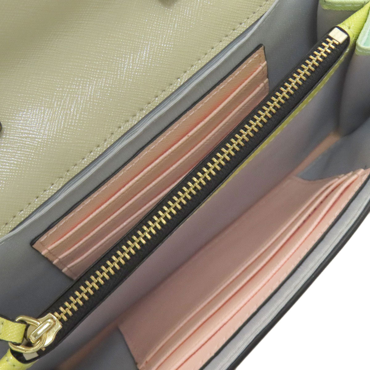 MARC JACOBS Chain Shoulder Wallet Double J Long wallet (with coin pocket) Leather Ladies [Used]
