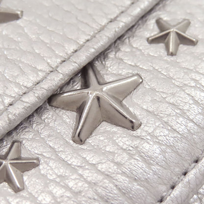Jimmy Choo Star motif Bifold Wallet with Coin Pocket Leather Ladies [Used]