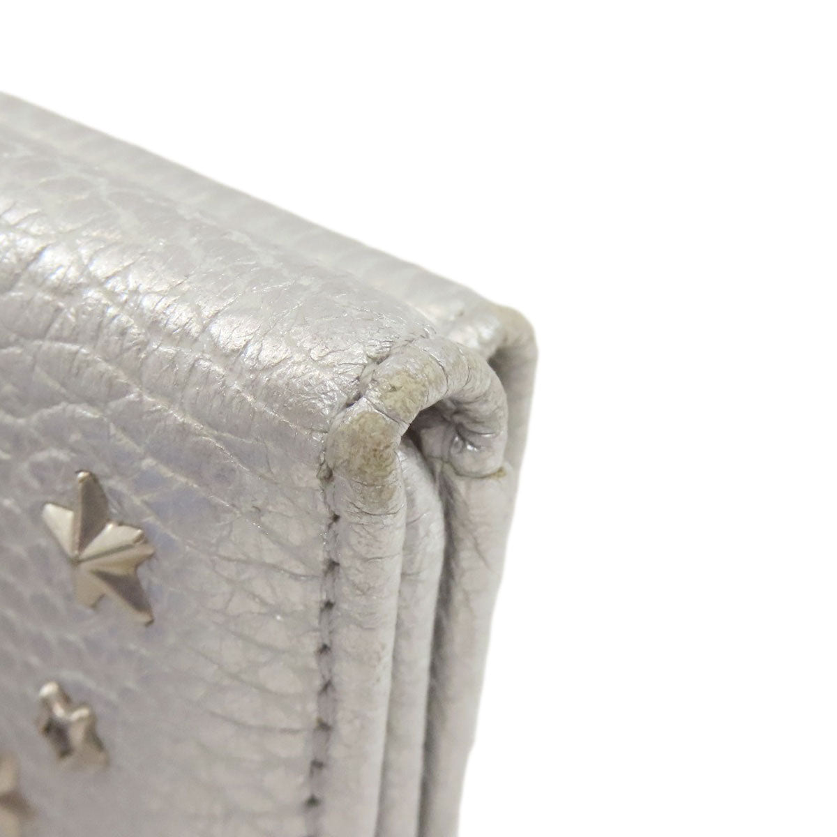 Jimmy Choo Star motif Bifold Wallet with Coin Pocket Leather Ladies [Used]
