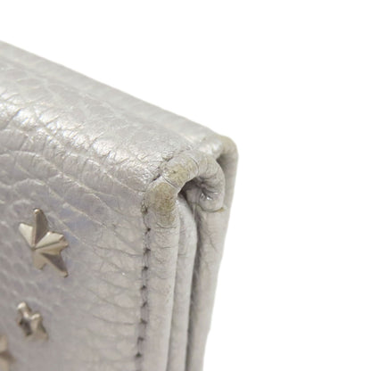 Jimmy Choo Star motif Bifold Wallet with Coin Pocket Leather Ladies [Used]
