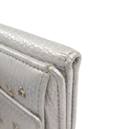 Jimmy Choo Star motif Bifold Wallet with Coin Pocket Leather Ladies [Used]