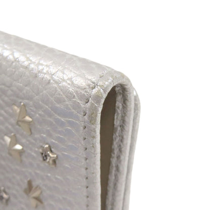 Jimmy Choo Star motif Bifold Wallet with Coin Pocket Leather Ladies [Used]