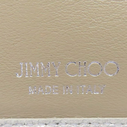 Jimmy Choo Star motif Bifold Wallet with Coin Pocket Leather Ladies [Used]