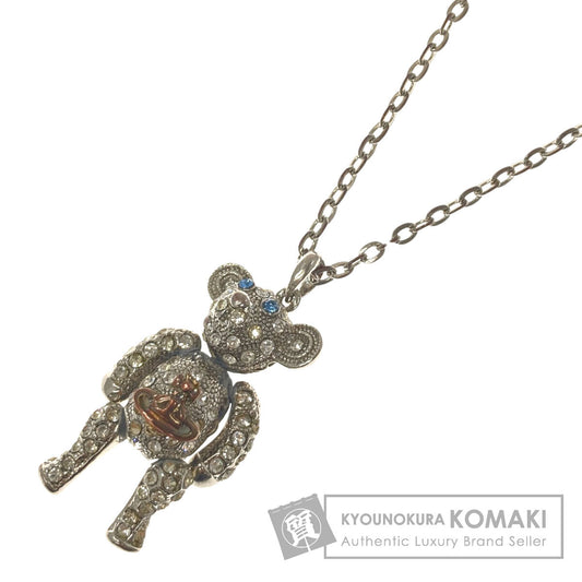 Vivienne Westwood Crystal Teddy Bear Rhinestone Necklace Metal Ladies [Used]