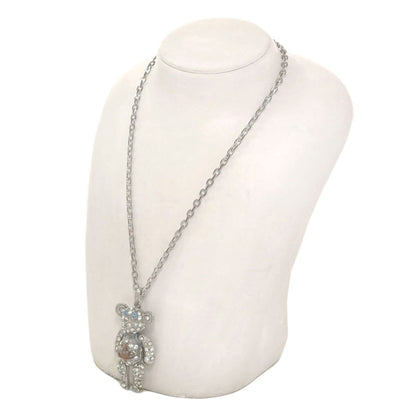 Vivienne Westwood Crystal Teddy Bear Rhinestone Necklace Metal Ladies [Used]