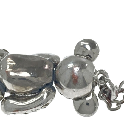 Vivienne Westwood Crystal Teddy Bear Rhinestone Necklace Metal Ladies [Used]
