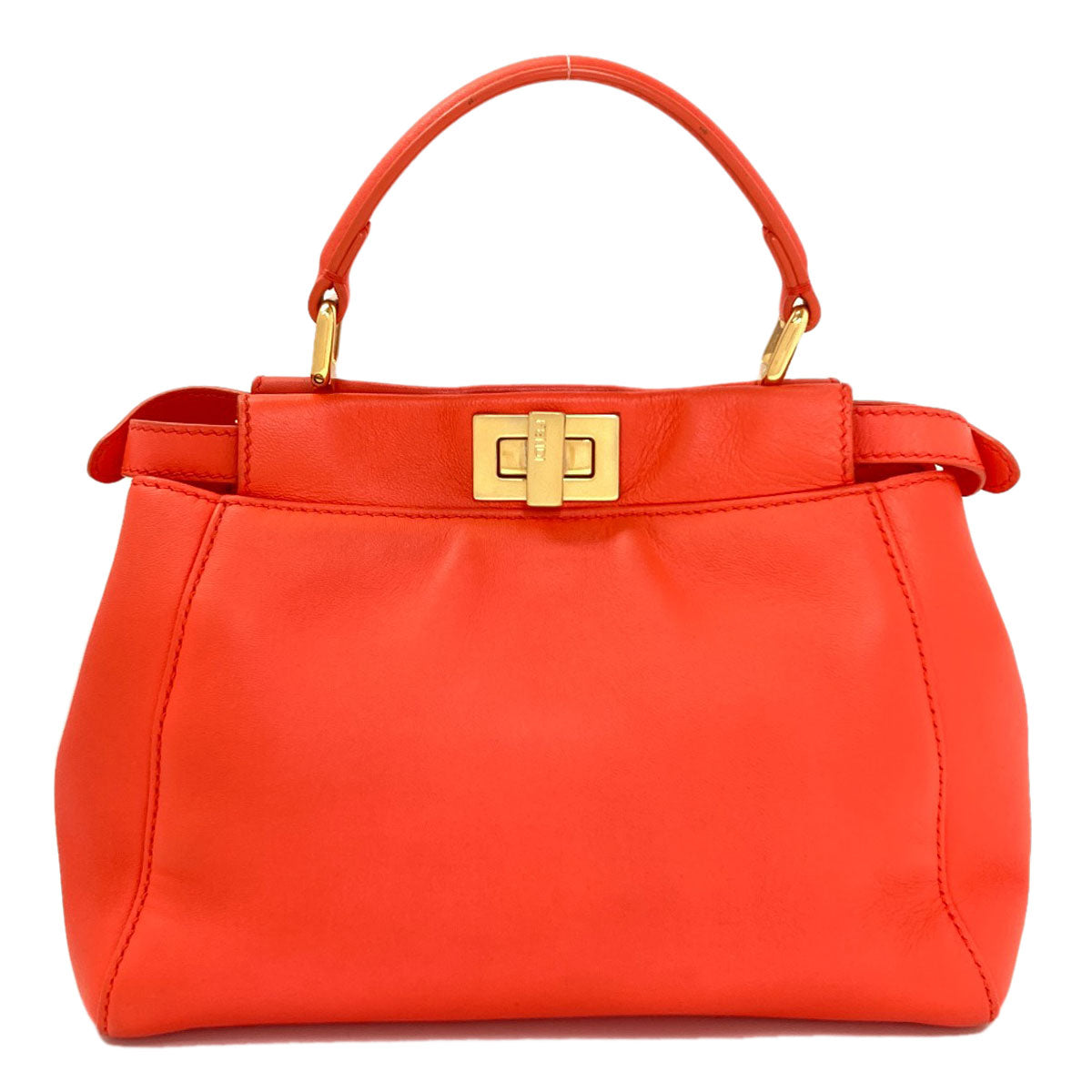 FENDI Peekaboo Mini 2WAY Handbag Calf Ladies [Used]