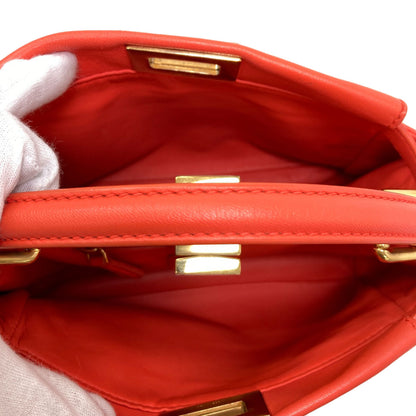 FENDI Peekaboo Mini 2WAY Handbag Calf Ladies [Used]