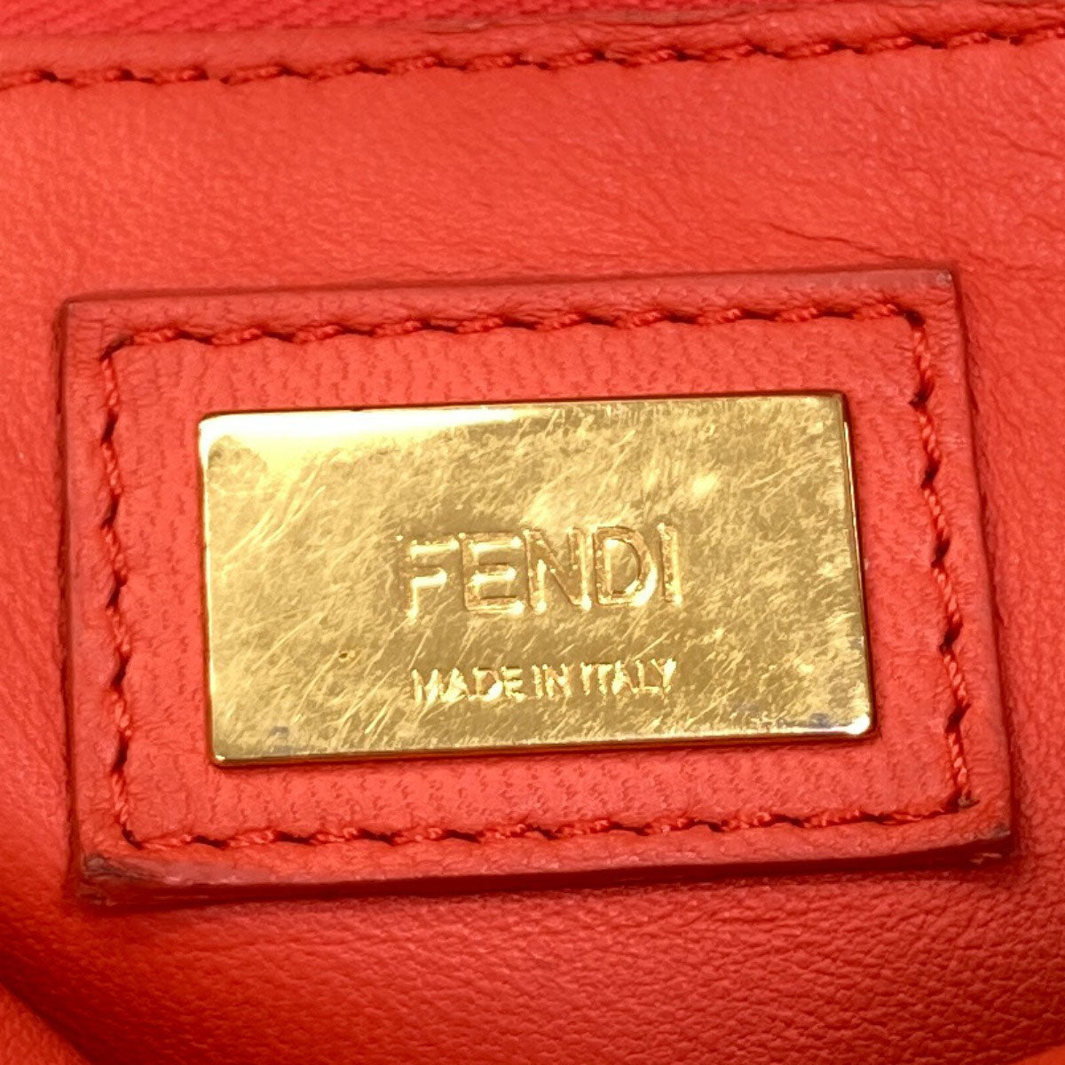 FENDI Peekaboo Mini 2WAY Handbag Calf Ladies [Used]