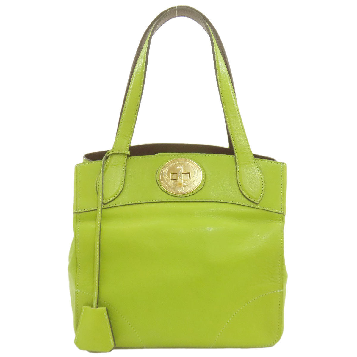ADMJ logo Handbag Leather Ladies [Used]
