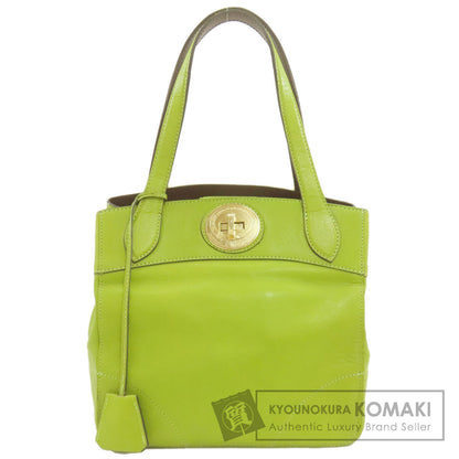 ADMJ logo Handbag Leather Ladies [Used]
