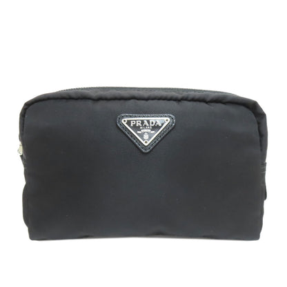 PRADA Logo Hardware Cosmetics Pouch Nylon Ladies [Used]