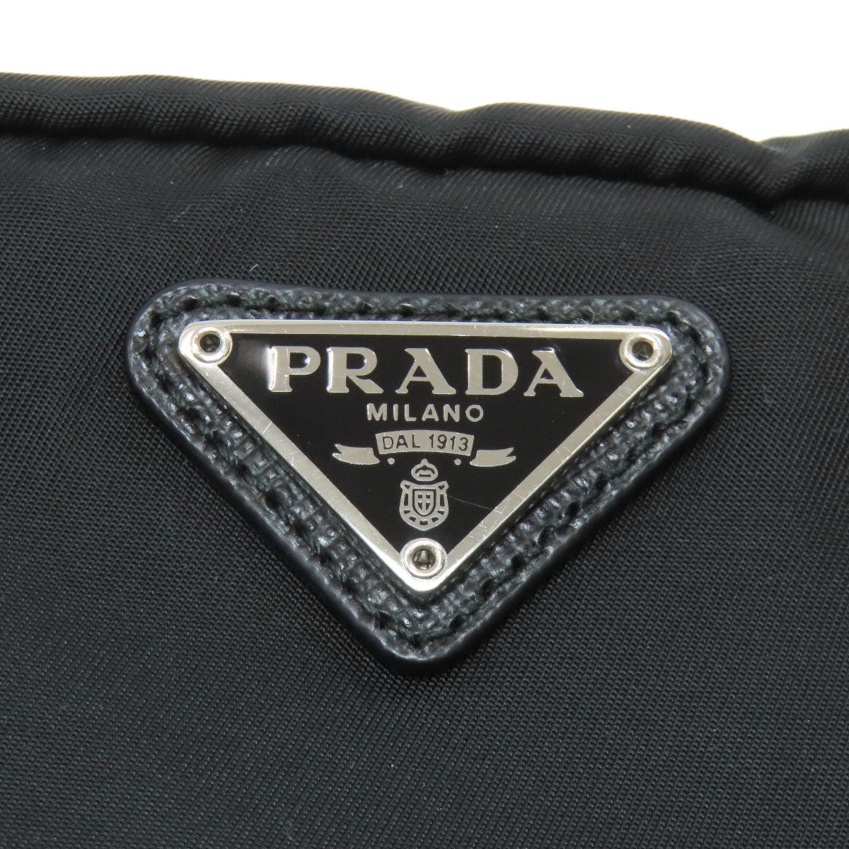 PRADA Logo Hardware Cosmetics Pouch Nylon Ladies [Used]