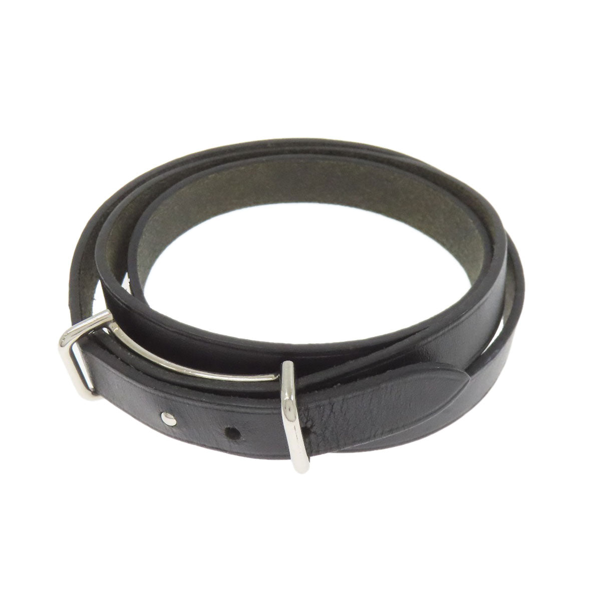 HERMES Api 2 SilverHardware Bracelet Leather Ladies [Used]