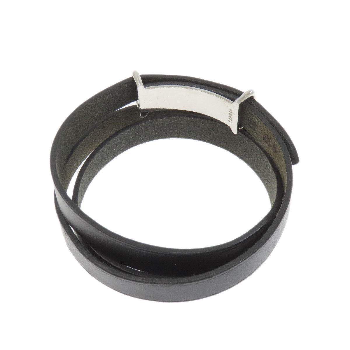 HERMES Api 2 SilverHardware Bracelet Leather Ladies [Used]