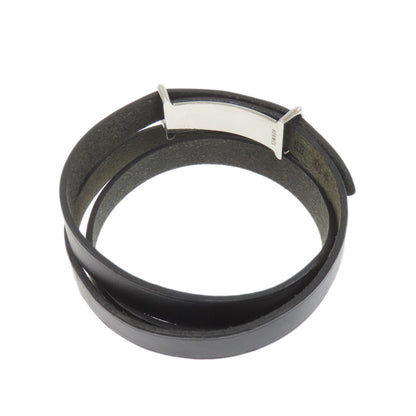 HERMES Api 2 SilverHardware Bracelet Leather Ladies [Used]