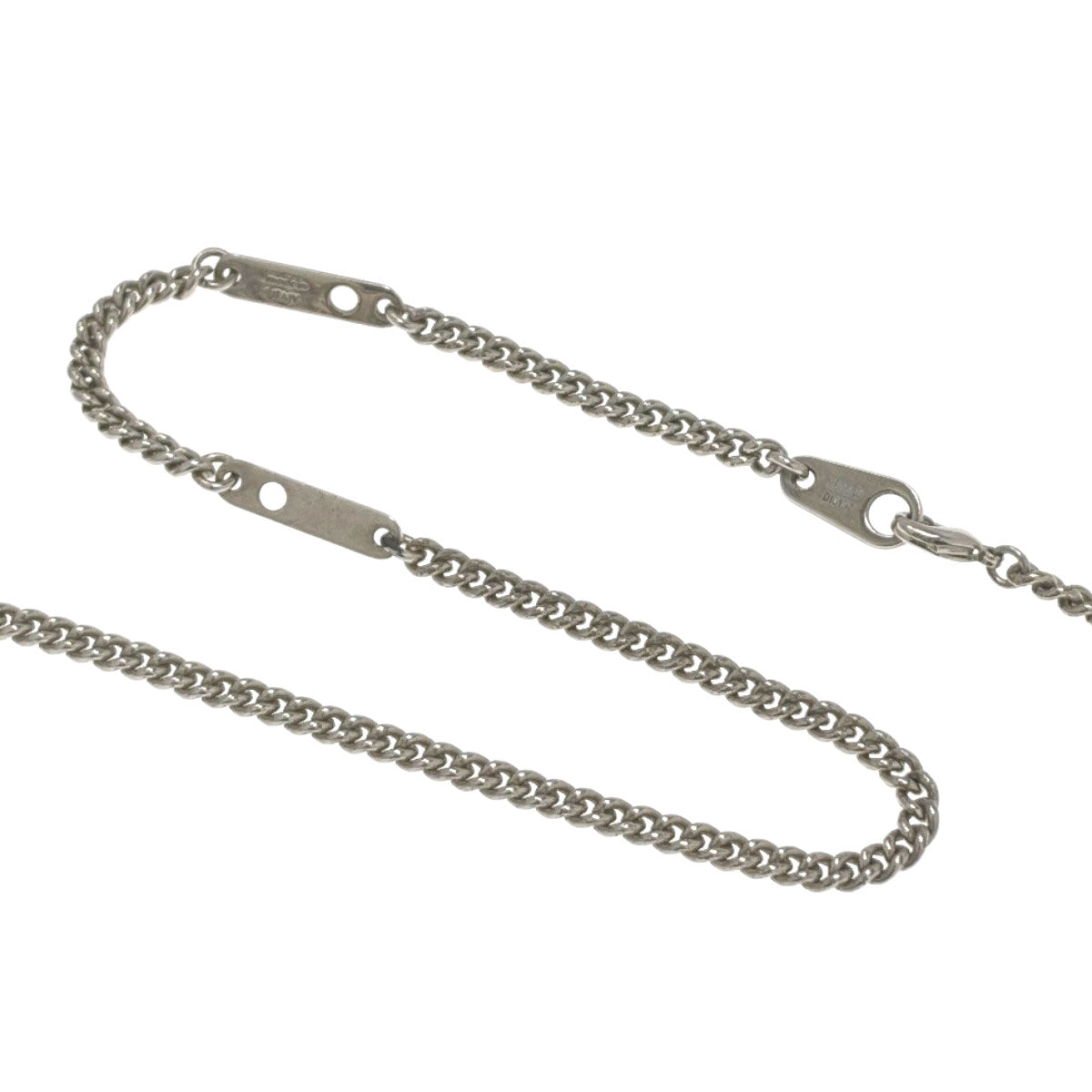 LOUIS VUITTON M63640 corrier plaque Necklace Monogram Eclipse MetalLadies [Used]