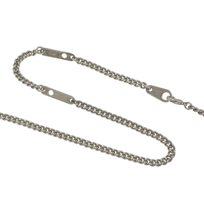 LOUIS VUITTON M63640 corrier plaque Necklace Monogram Eclipse MetalLadies [Used]