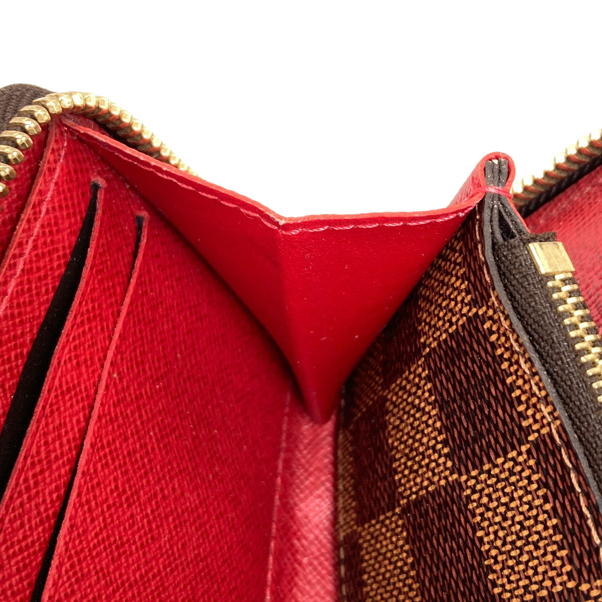 LOUIS VUITTON N60534 Portefeiulle・Clemence Long wallet (with coin pocket) Damier canvas Ladies [Used]